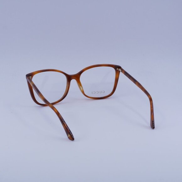 Gucci GG0026O 006 Eyeglasses Light Havana 53mm Cat Eye Frame - Picture 3 of 10